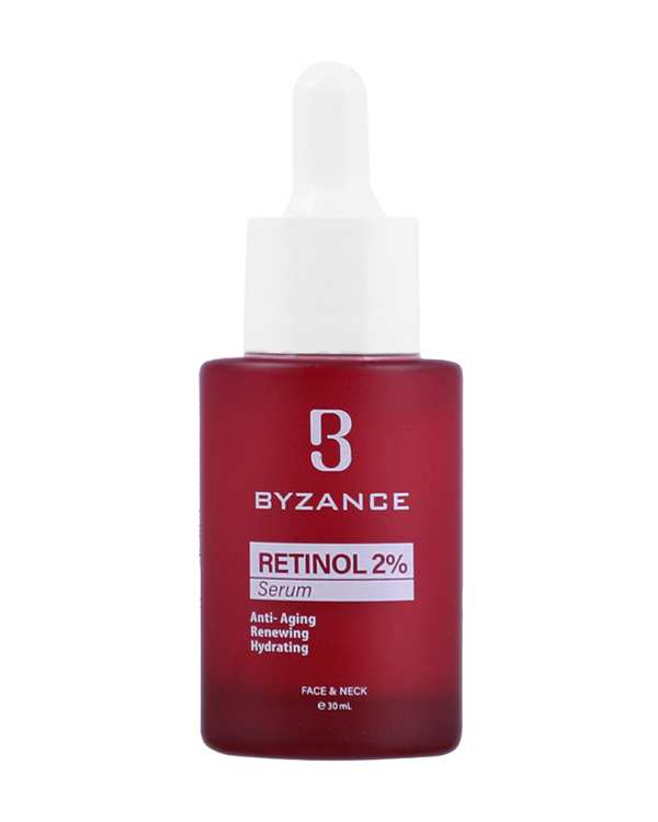 سرم ضد چروک قوی صورت و گردن بیزانس Byzance حاوی رتینول 2 درصد حجم 30ml