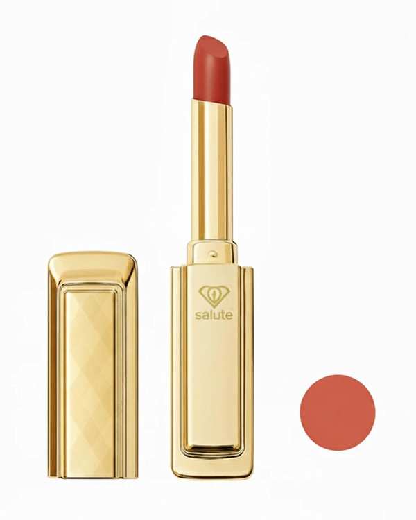 رژ لب جامد براق سالوته پرو Salute مدل اسلیم رنگ قرمز شماره S 944