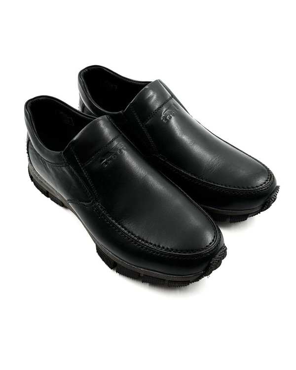 کفش چرم مردانه طبی ارتوپدیک مشکی چرم میخچی Mikhchi Leather مدل F305 - تصویر 2