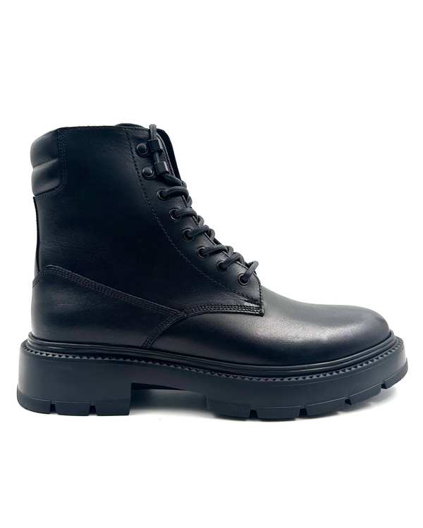 بوت چرم مردانه مشکی طبی مشکی چرم میخچی Mikhchi Leather مدل P20