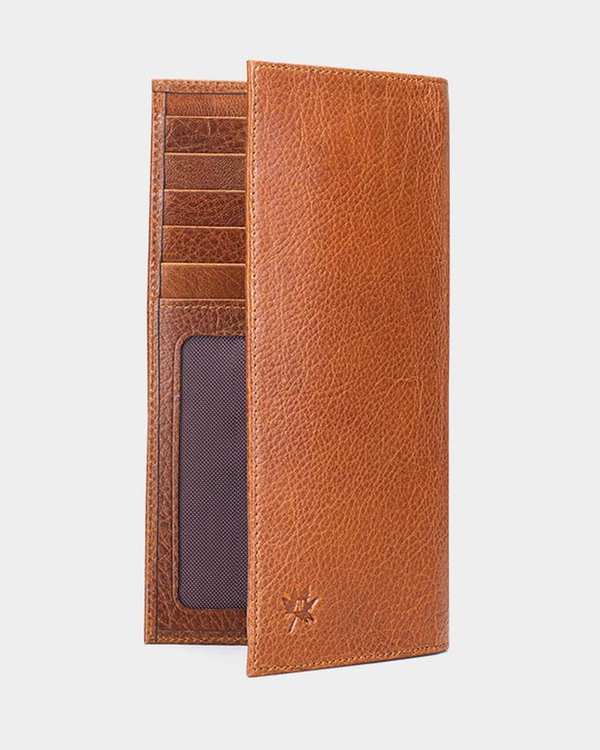 کیف پول کتی چرم عسلی نوین چرم Novincharm مدل واگنر Fm- WT2085 RA - تصویر 4