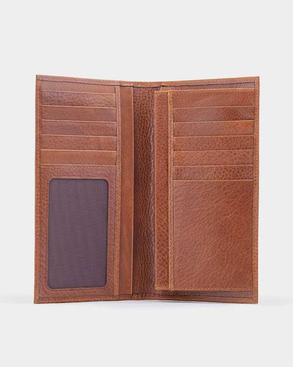 کیف پول کتی چرم عسلی نوین چرم Novincharm مدل واگنر Fm- WT2085 RA - تصویر 5