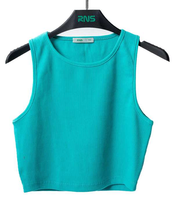 تاپ زنانه کراپ سبز آبی آر ان اس RNS کد 11012703