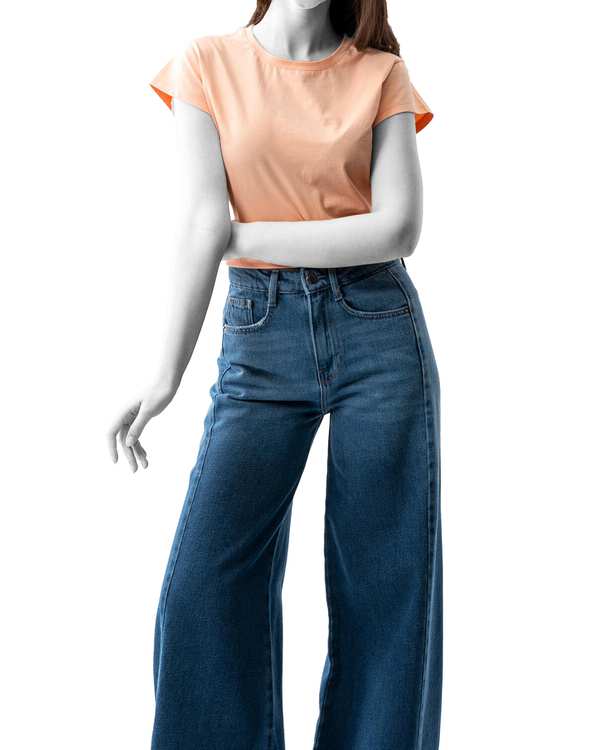 تیشرت زنانه کراپ گلبهی آر ان اس RNS کد 11022689