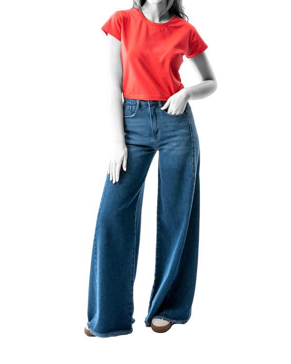 تیشرت زنانه کراپ صورتی آدامسی آر ان اس RNS کد 11022689