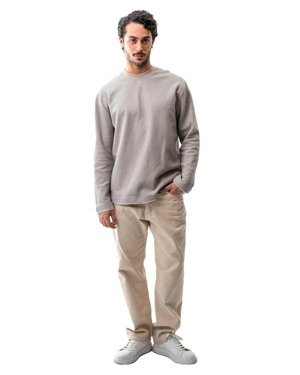 تیشرت آستین بلند مردانه طوسی آر ان اس RNS کد 12032536