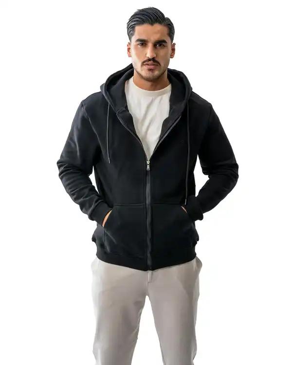 سویشرت مردانه مشکی آر ان اس RNS کد 12072647