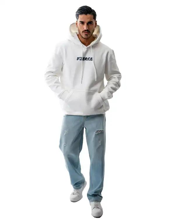 هودی مردانه سفید آر ان اس RNS کد 12102643