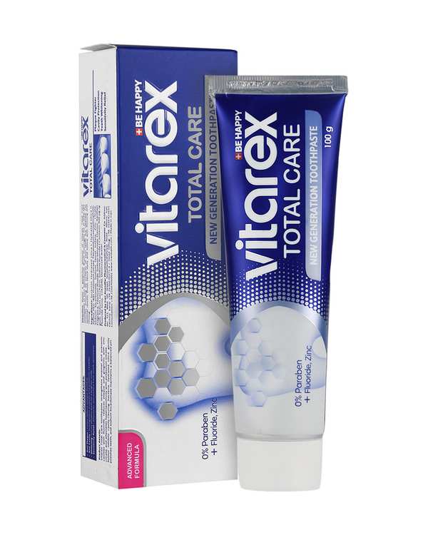 خمیردندان محافظ کامل روزانه ویتارکس Vitarex مدل Total Care وزن 100 گرم