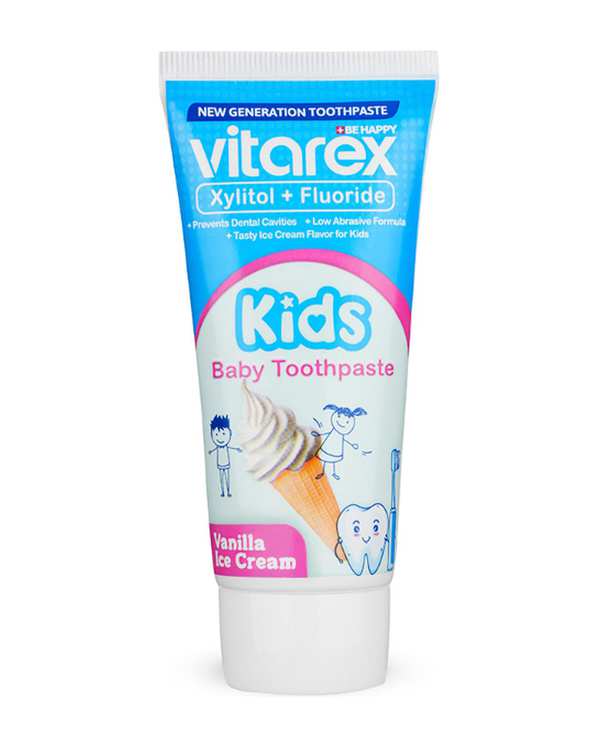 خمیردندان ژله ای کودک ویتارکس Vitarex با طعم بستنی وانیلی وزن 80 گرم