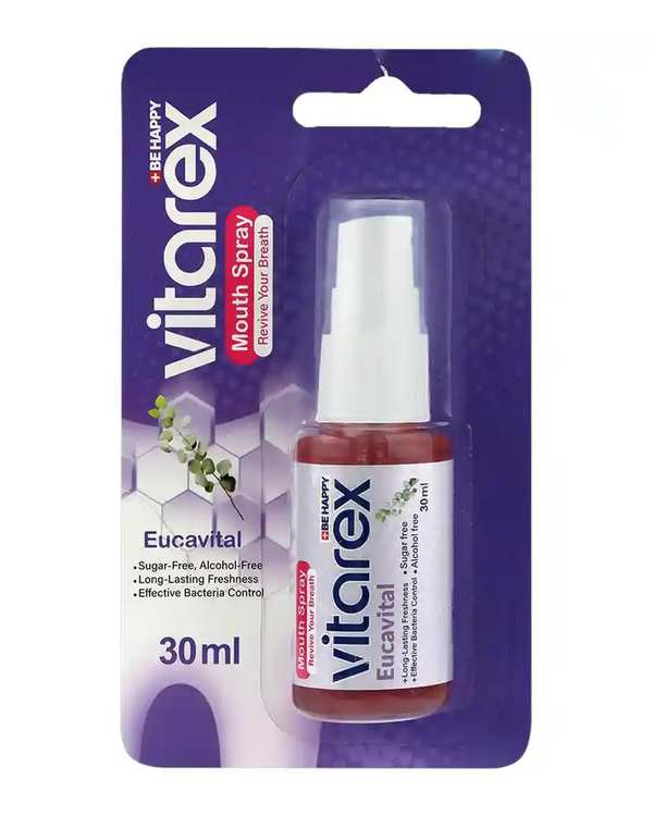 اسپری خوشبو کننده دهان ویتارکس Vitarex با طعم اوکالیپتوس حجم 30ml