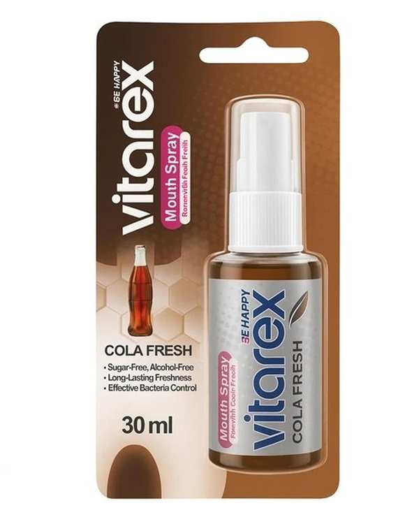 اسپری خوشبو کننده دهان ویتارکس Vitarex با طعم کولا حجم 30ml