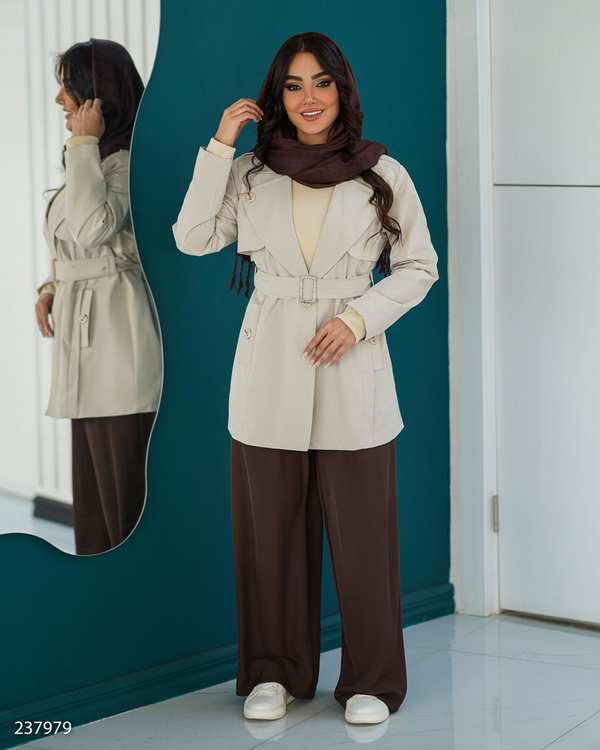 بارانی زنانه استخوانی مدل دیارا السانا Elsana کد 2379