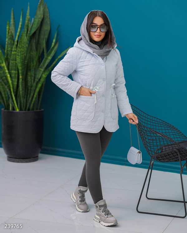 کاپشن زنانه آبی آسمانی مدل حانا السانا Elsana کد 2397