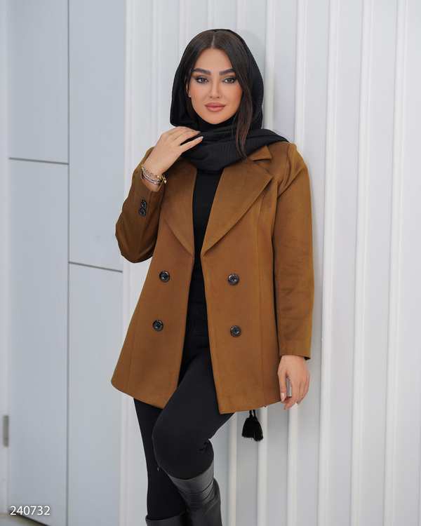 پالتو زنانه شتری مدل کایان السانا Elsana کد 2407