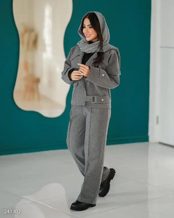 ست کت و شلوار زنانه نوک مدادی مدل کامناز السانا Elsana کد 2413