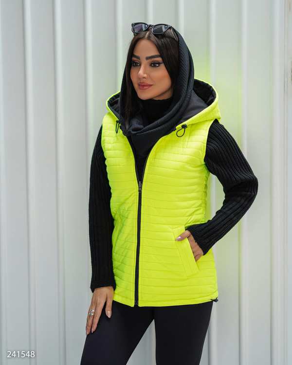 پافر زنانه دورو سبز فسفری مدل بهرانوش السانا Elsana کد 2415