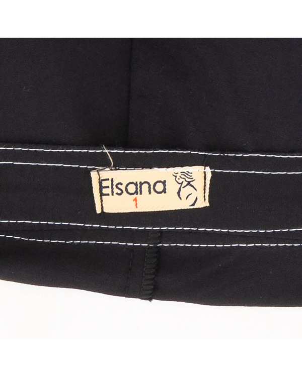 ست کت کراپ و شلوار زنانه مشکی مدل آرتیمان السانا Elsana کد 2417 - تصویر 10