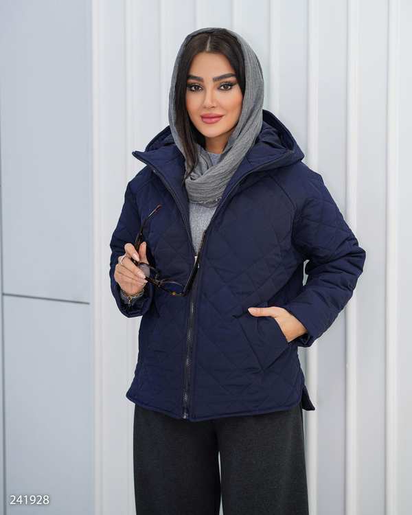 کاپشن زنانه سرمه ای تیره مدل جانیسا السانا Elsana کد 2419