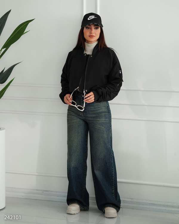 کت کراپ زنانه مشکی مدل آیاز السانا Elsana کد 2421