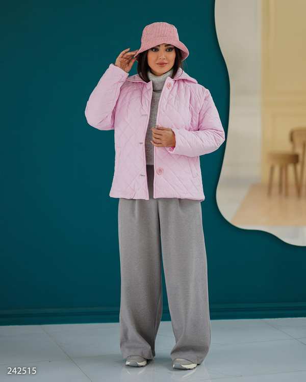 کاپشن زنانه صورتی مدل فریهام السانا Elsana کد 2425