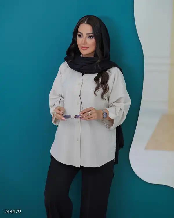 مانتو زنانه استخوانی مدل ناوک السانا Elsana کد 2434