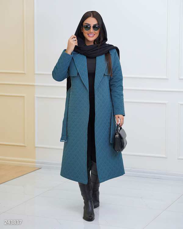 کاپشن زنانه سبز کله غازی مدل ماهکان السانا Elsana کد 2438