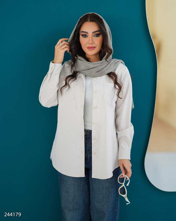 شومیز زنانه استخوانی مدل نارینا السانا Elsana کد 2441