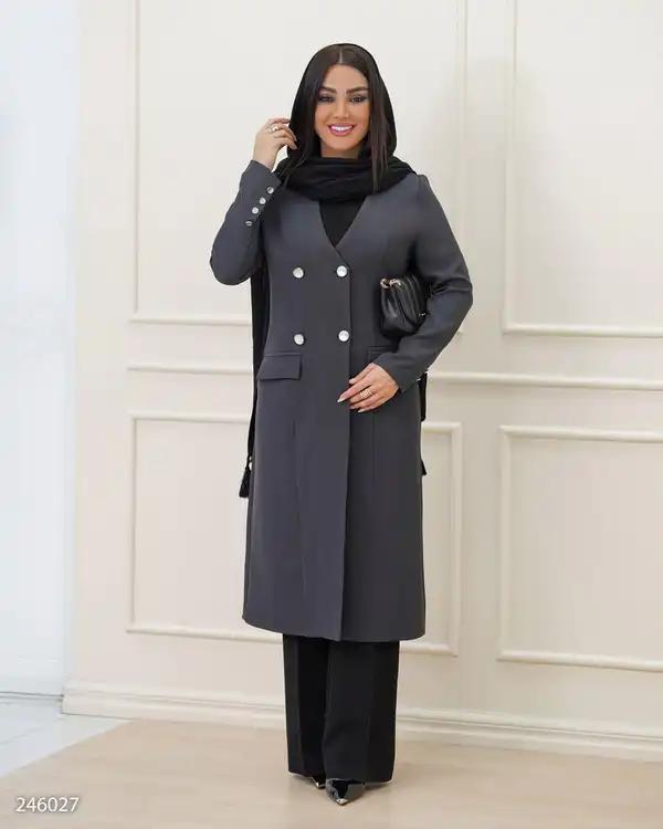 مانتو بلند زنانه فیلی مدل نعیمه السانا Elsana کد 2460