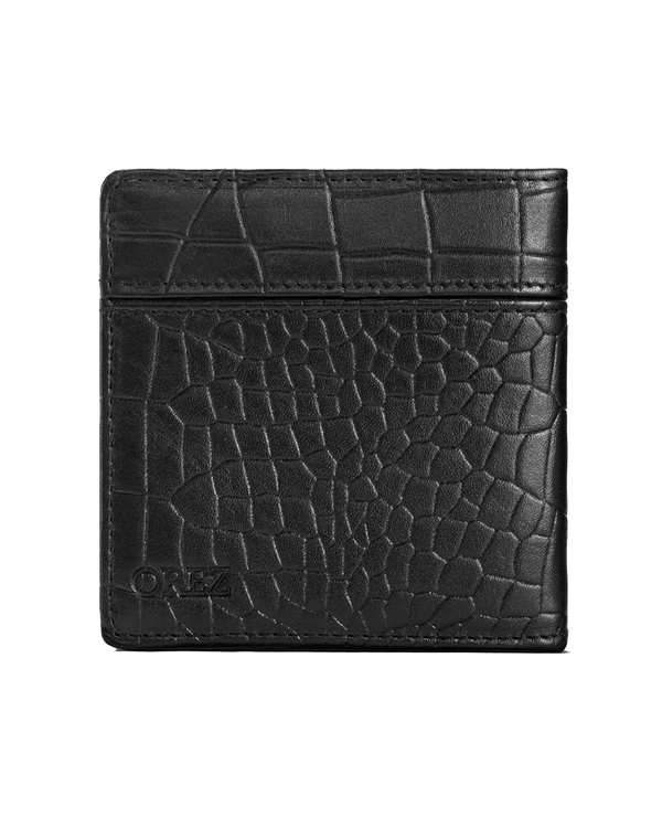 کیف پول چرم طبیعی مردانه پریما مشکی اورز Orez مدل COOPERکد BFB115
