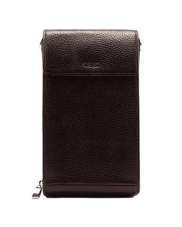 کراس بادی چرم  مردانه فلوتر قهوه ای- اورز Orez مدل DORIANکد CMB119