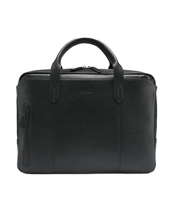 کیف اداری چرم طبیعی مردانه فلوتر مشکی اورز Orez مدل LARSONکد BMB126