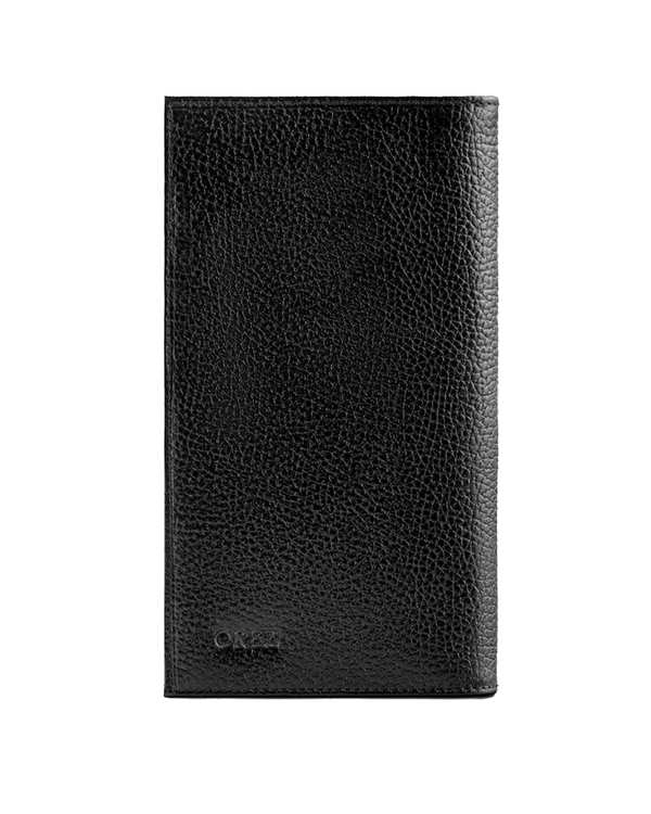 کیف پول چرم طبیعی مردانه فلوتر مشکی اورز Orez مدل PORTOکد WAB108