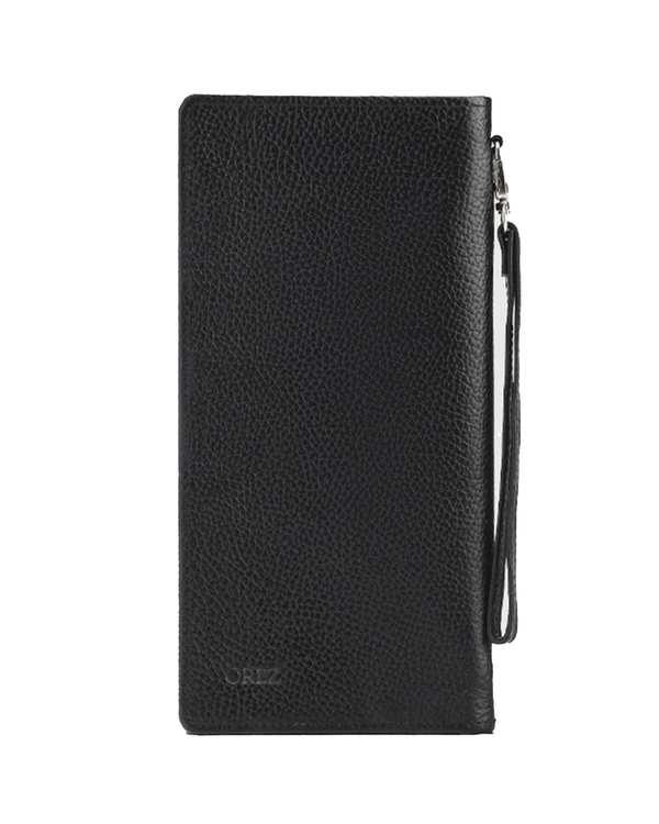 کیف پول چرم طبیعی مردانه فلوتر مشکی اورز Orez مدل RAVENکد BDH109