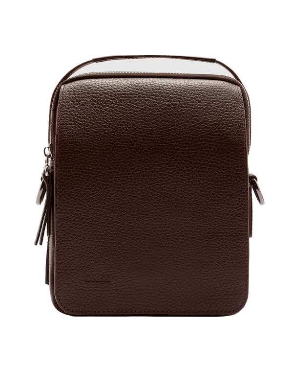 کراس بادی چرم  مردانه فلوتر قهوه ای اورز Orez مدل SKOVDEکد CMB118