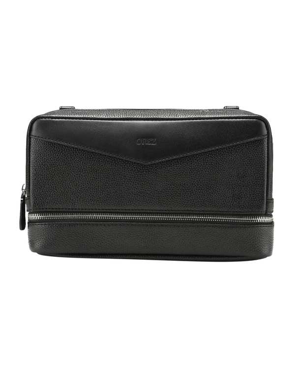 کیف کمری چرم طبیعی مردانه فلوتر ناپا میلینگ مشکی اورز Orez مدل LENNOXکد COM102