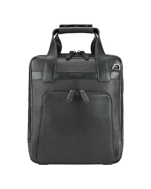 کیف اداری چرم طبیعی مردانه فلوتر ناپا میلینگ مشکی اورز Orez مدل LEON SATCHELکد SMB101