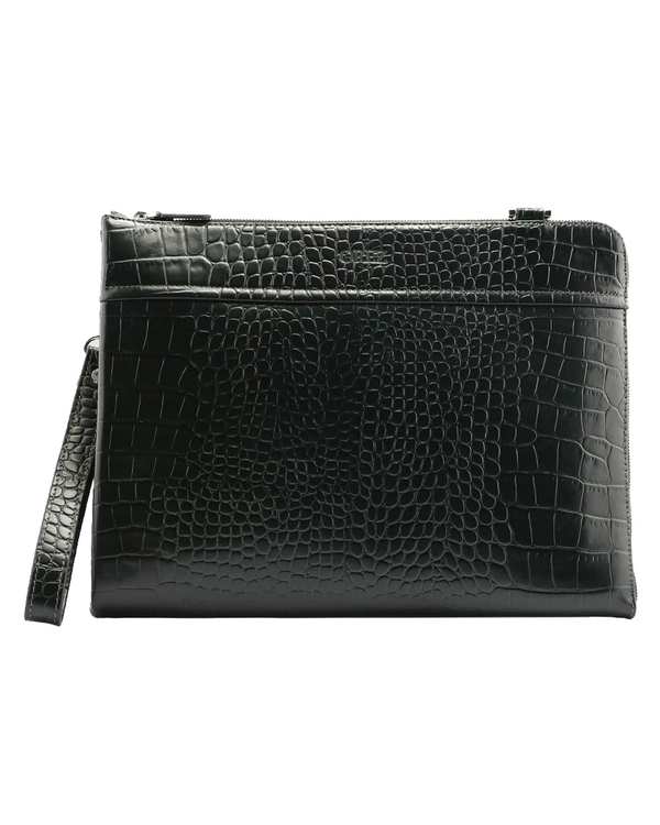 کیف فولدر چرم طبیعی کوروکو مشکی اورز Orez مدل MADRIDکد LDF112