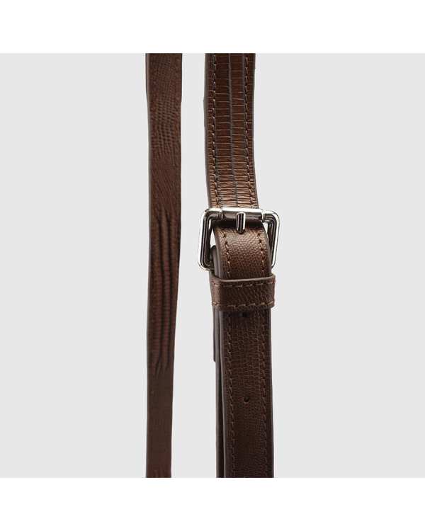 کیف دوشی چرم طبیعی زنانه لیزارد نسکافه ای اورز Orez مدل ROSIEکد CWB149 - تصویر 5