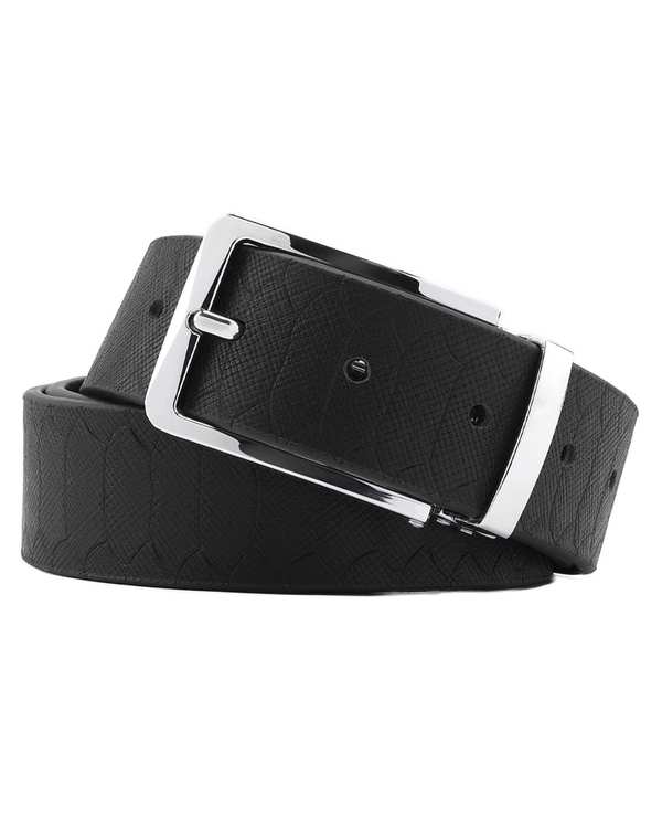 کمربند چرم طبیعی مردانه ماری مشکی اورز Orez مدل PAWEL llکد MZB639