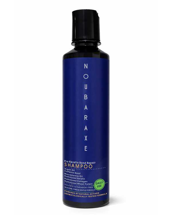 شامپو مو بدون سولفات نوبارکس Noubaraxe مدل Pro Keratin Bond Repair مناسب موهای آسیب دیده حجم 350ml