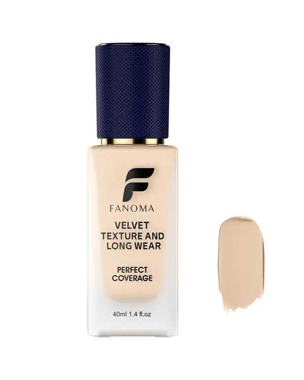 کرم پودر مات و مخملی دارای SPF15 فانوما Fanoma مدل Perfect Coverage مناسب برای انواع پوست شماره 03 حجم 40ml