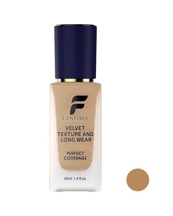 کرم پودر مات و مخملی دارای SPF15 فانوما Fanoma مدل Perfect Coverage مناسب برای انواع پوست شماره 04 حجم 40ml