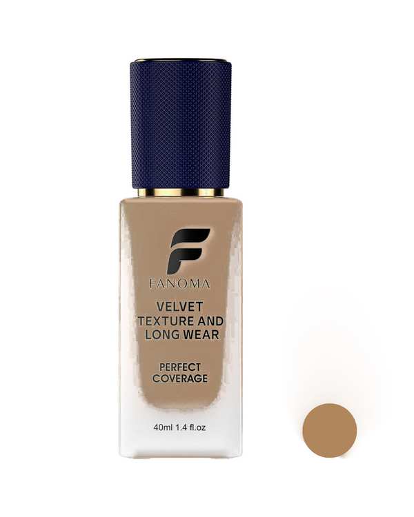کرم پودر مات و مخملی دارای SPF15 فانوما Fanoma مدل Perfect Coverage مناسب برای انواع پوست شماره 05 حجم 40ml