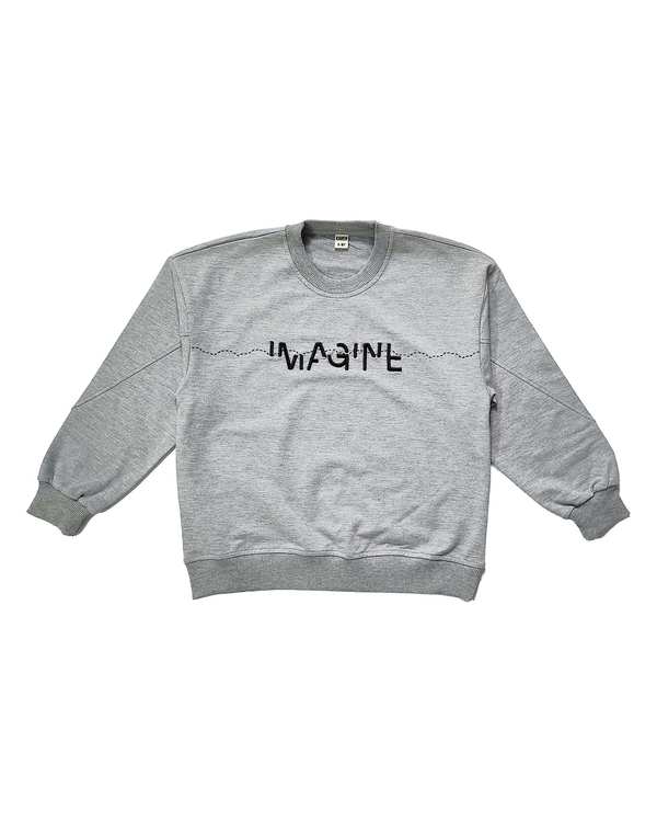 بلوز پسرانه طوسی روشن لئو کیدز Leo Kids طرح IMAGINE کد 4-5871