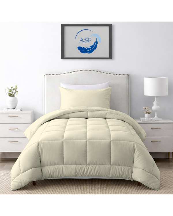 سرویس لحاف روتختی مینیمال تک نفره 6 تکه عرض 90 استخوانی ای اس اف ASF مدل BOX LINE