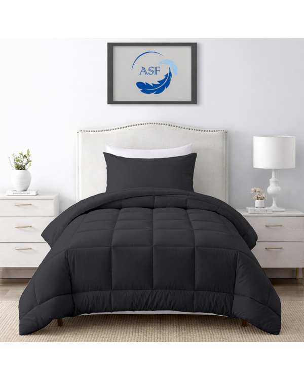 سرویس لحاف روتختی مینیمال تک نفره 6 تکه عرض 100 نوک مدادی ای اس اف ASF مدل BOX LINE