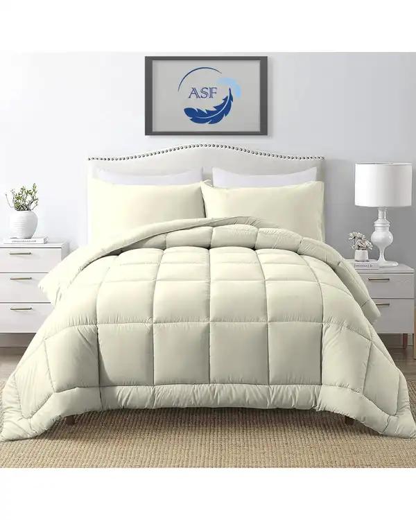 سرویس لحاف روتختی مینیمال دو نفره 8 تکه عرض 160 استخوانی ای اس اف ASF مدل BOX LINE