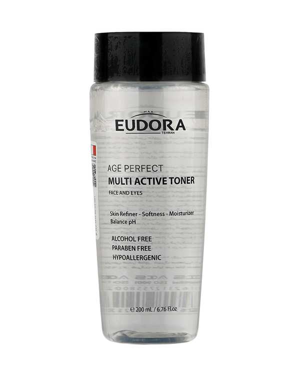 تونر صورت و چشم ادورا مکس Eudora Max سری Age Perfect مدل Multi Active حجم 200ml