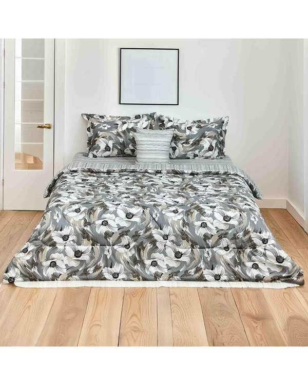 سرویس خواب دو نفره 6 تکه طوسی مانیکا هوم Monica Home مدل نیولین